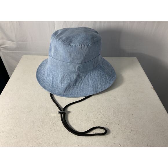 Ganni 'Fisherman' Blue Polyester Bucket Hat Size XS - Picture 2 of 5